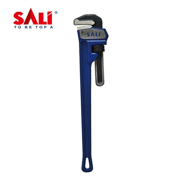 SALI Heavy Duty Straight Pipe Wrench With Sticky Plastic Handle